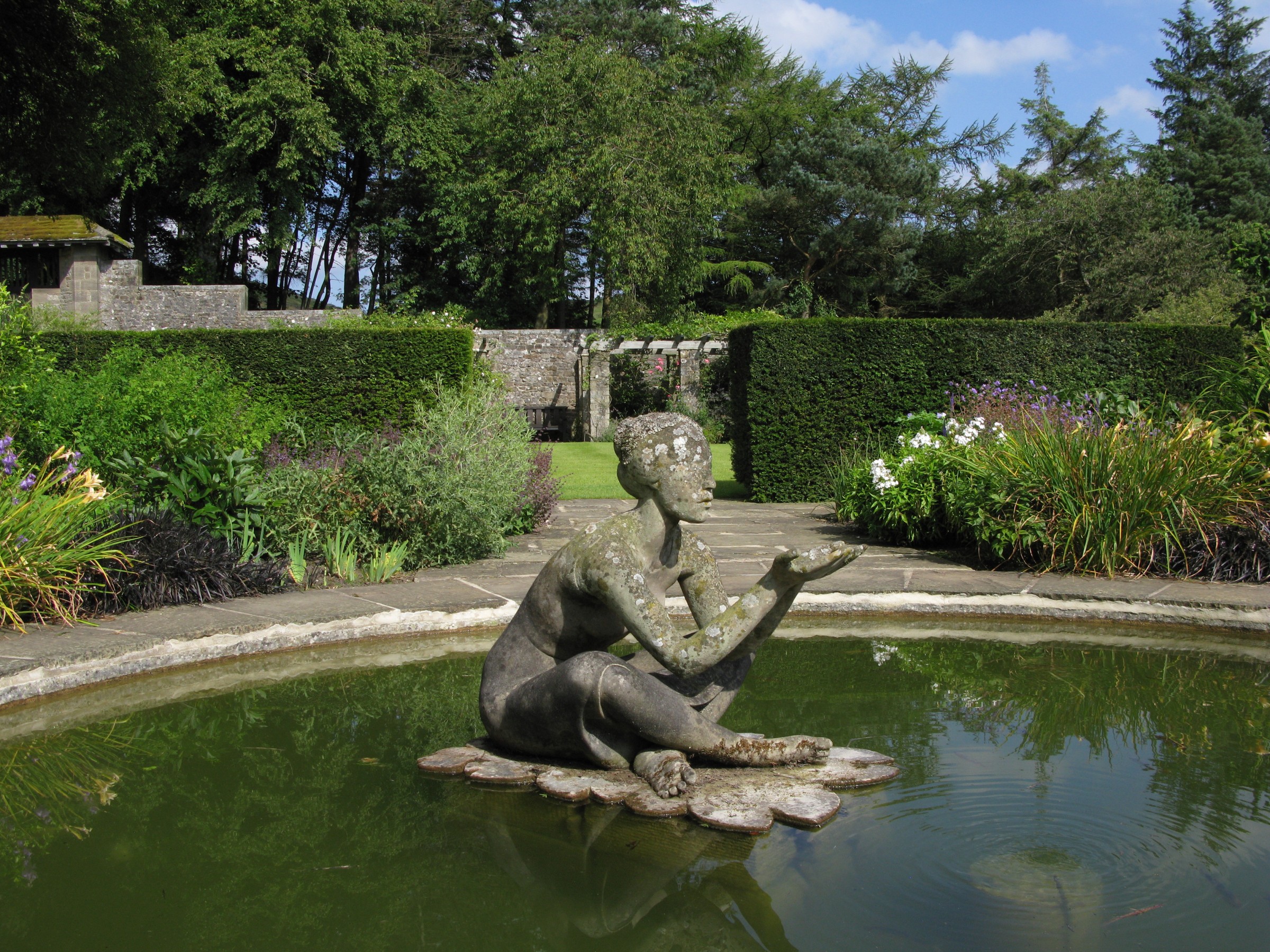 Explore the Gardens At Parcevall Hall  - The Pond